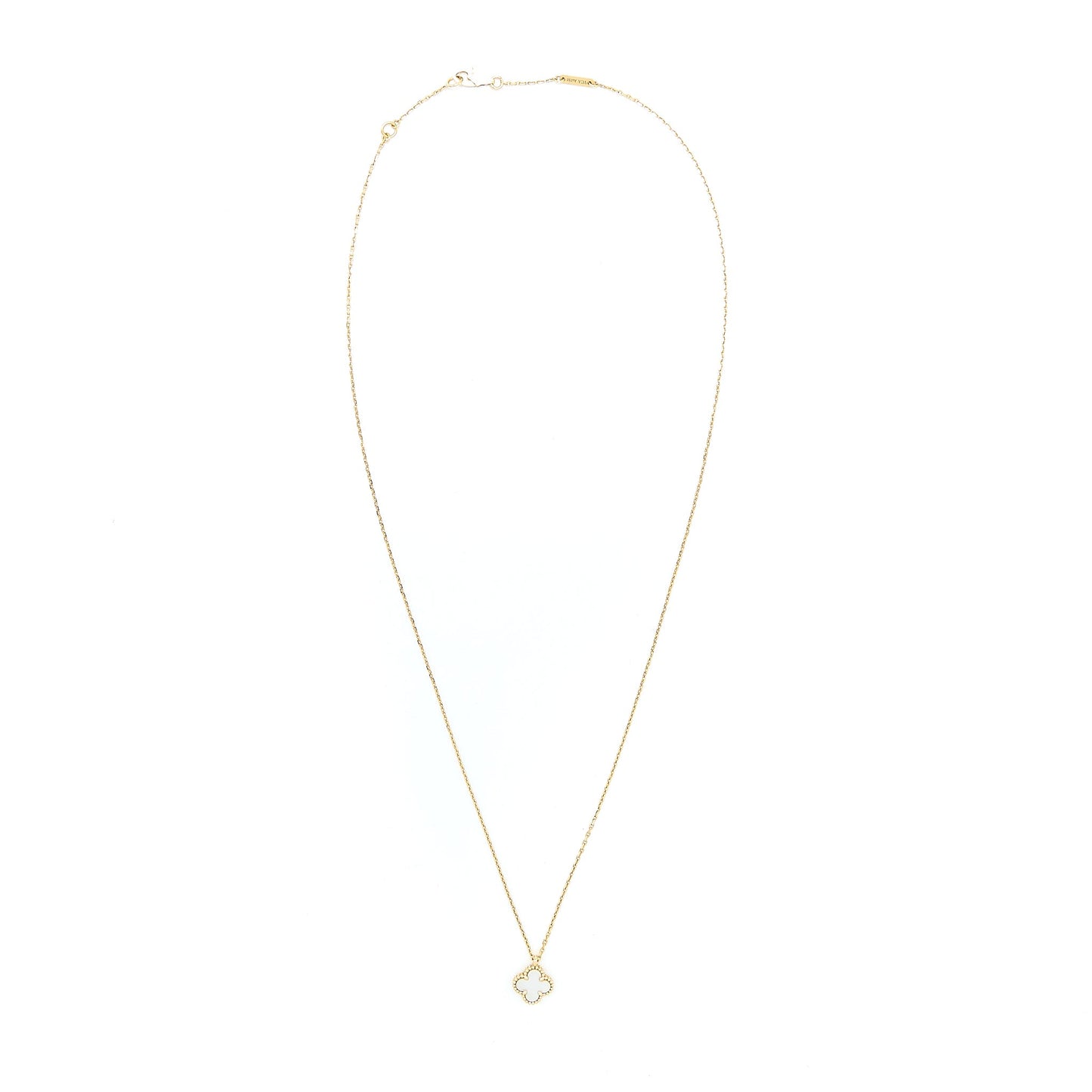 Van Cleef&Arpels Sweet Alhambra Pendant Mother of Pearl Yellow Gold