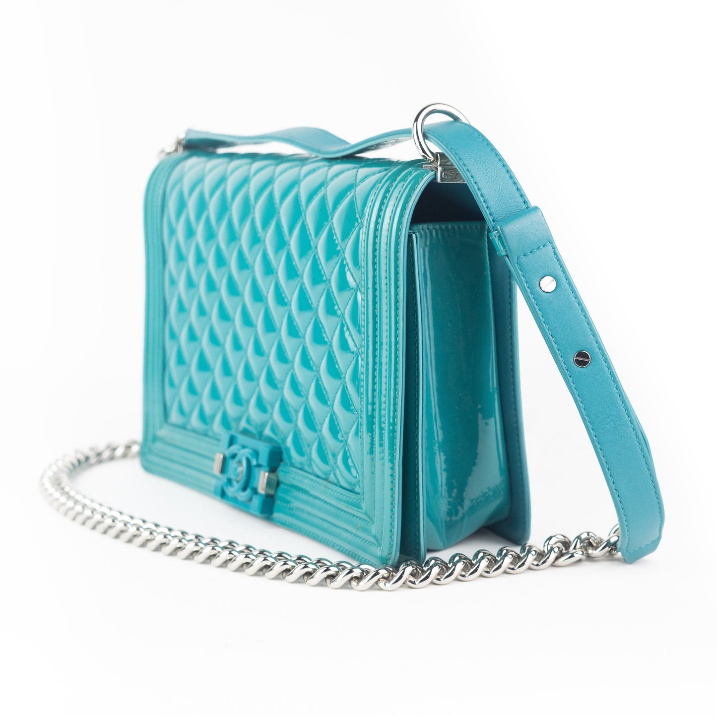 Chanel Patent Large Boy Bag