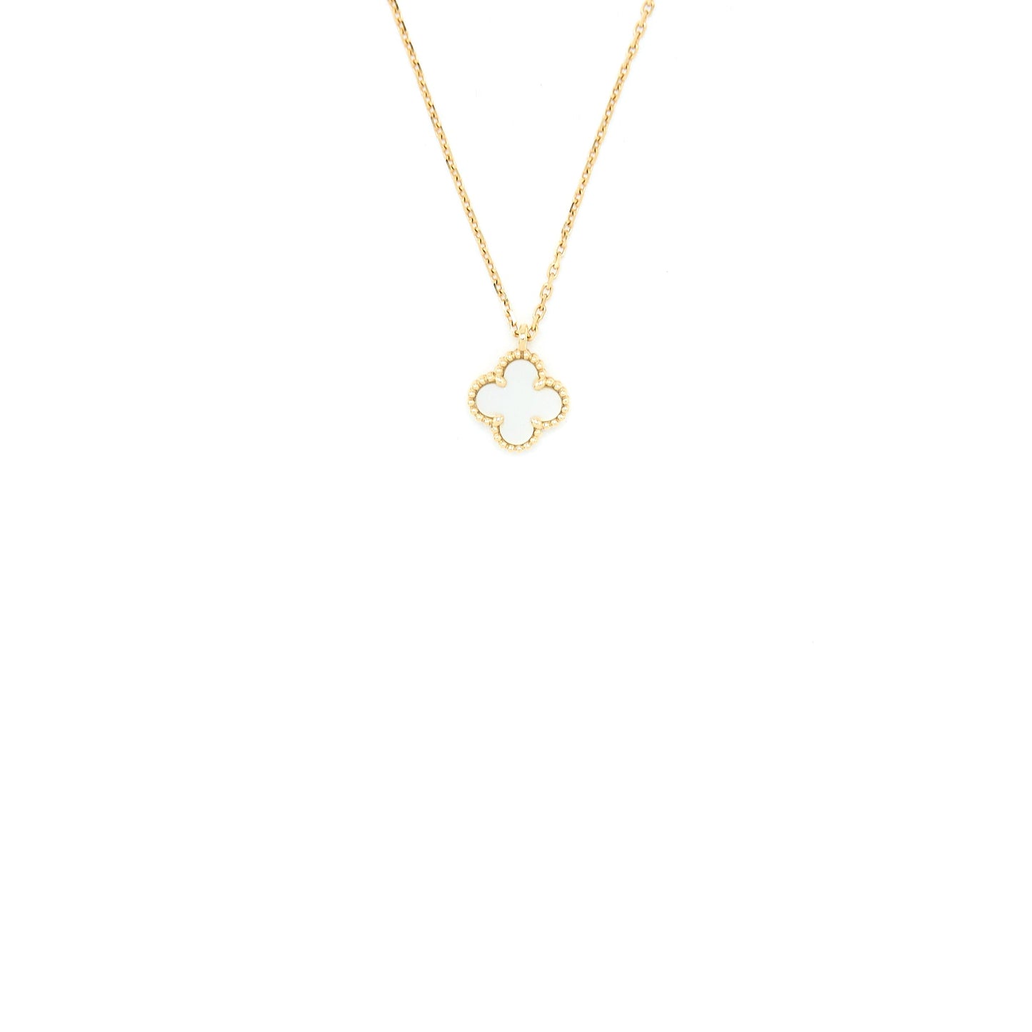 Van Cleef&Arpels Sweet Alhambra Pendant Mother of Pearl Yellow Gold
