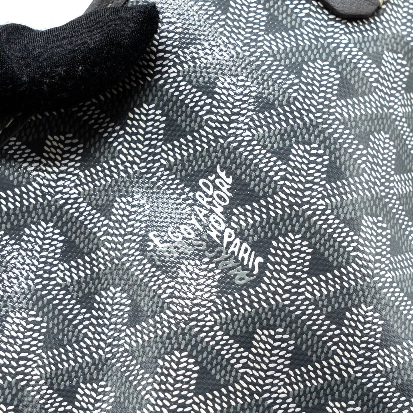 Goyard mini Anjou tote bag canvas / calfskin grey SHW