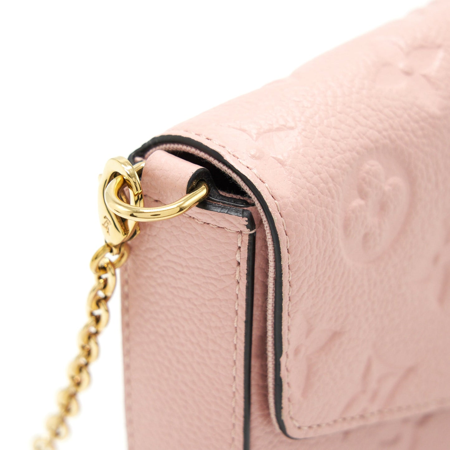Louis Vuitton Felicie Pochette Monogram empreinte Rose poudre