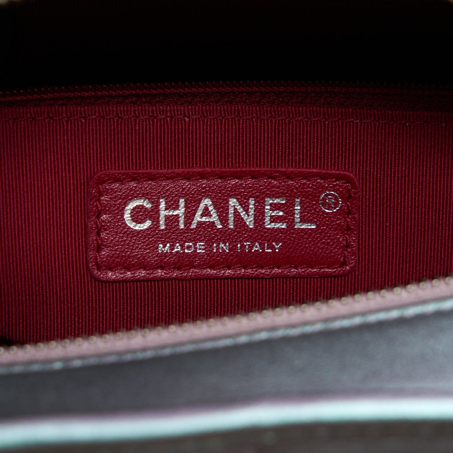 Chanel Large Gabrielle Hobo Lambskin/Calfskin Iridescent Purple Rainbow Colour Multicolour Hardware