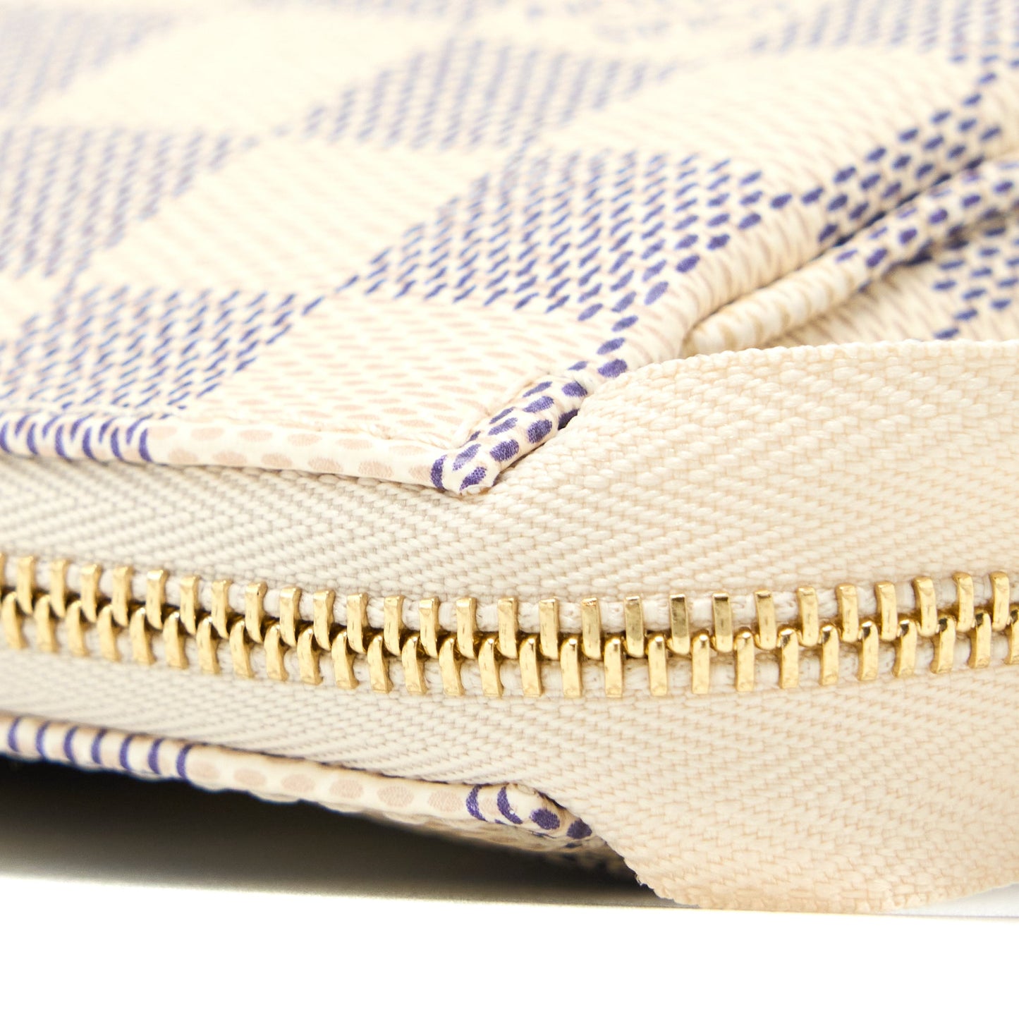 Louis Vuitton Pochette Accessories Damier Azur Canvas GHW (New Version)