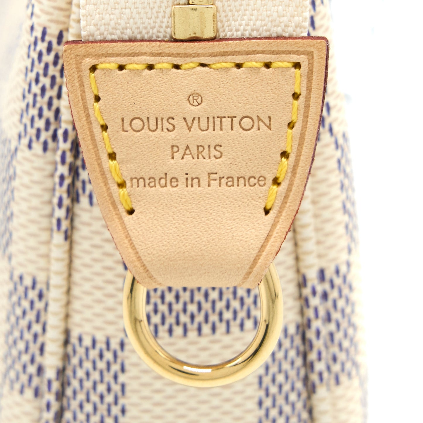Louis Vuitton Pochette Accessories Damier Azur Canvas GHW (New Version)