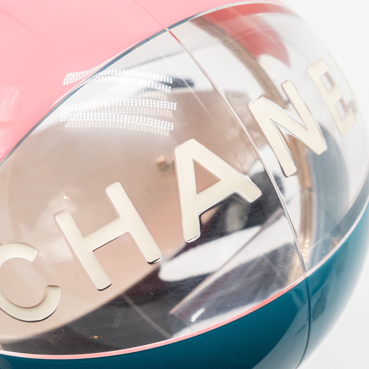 Chanel 19s Beach Ball Evening Bag Plexiglass Multicolour LGHW