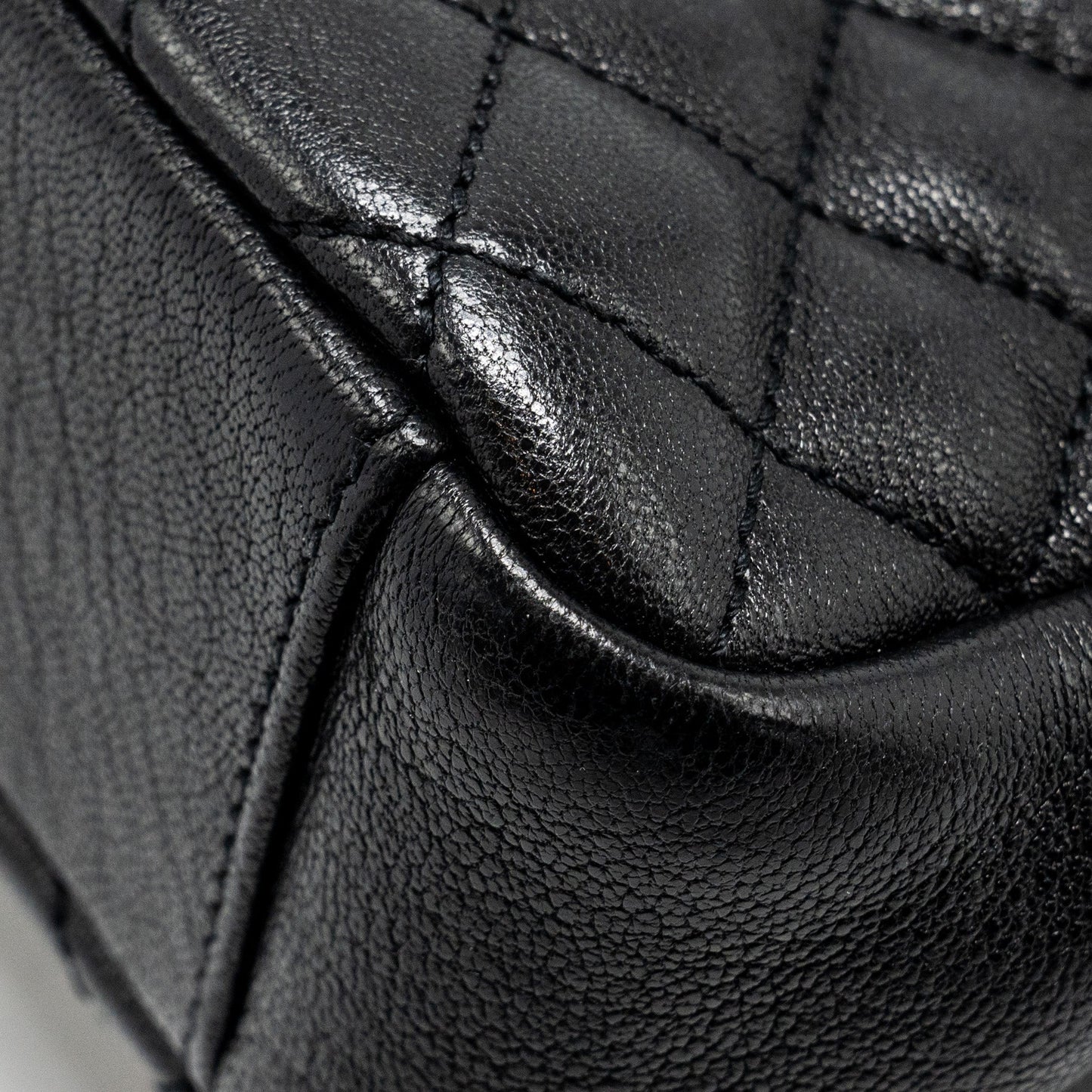 Saint Laurent College Flap bag lambskin black ruthenium SHW