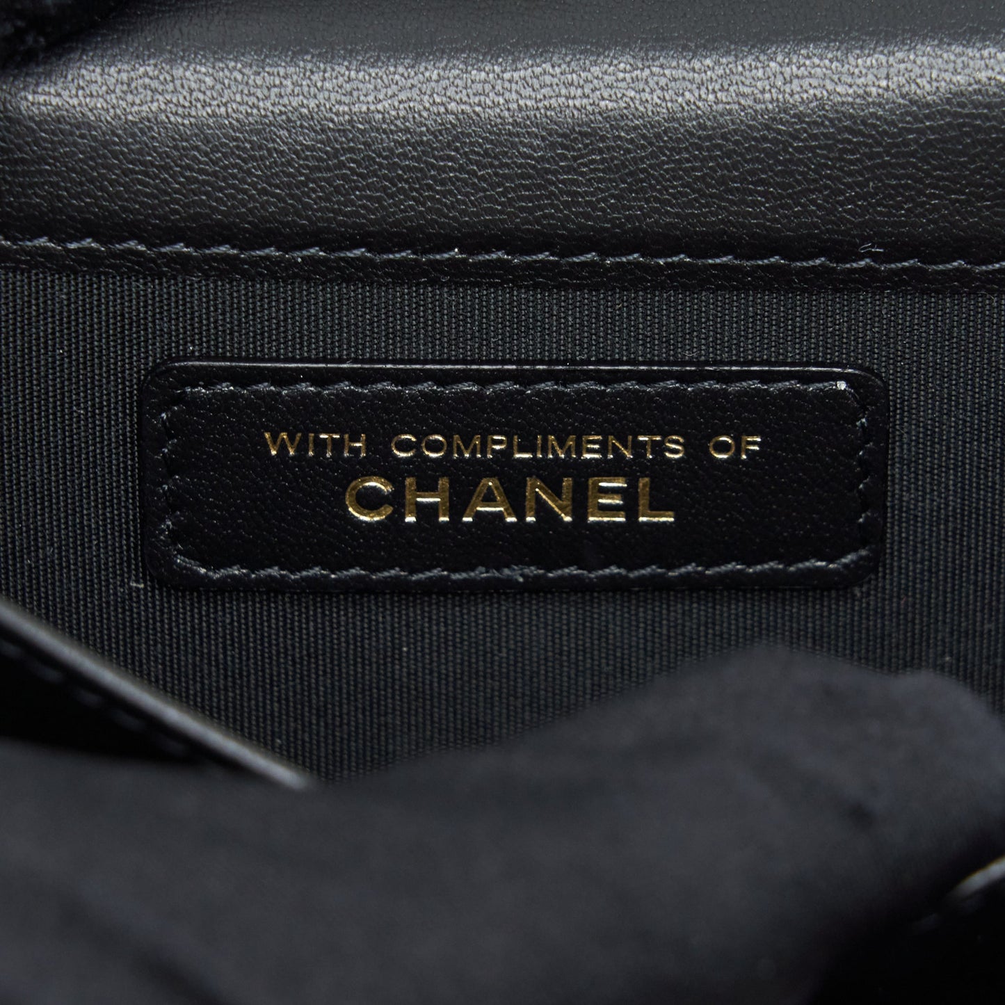 Chanel Small Flap Wallet Velvet Black LGHW