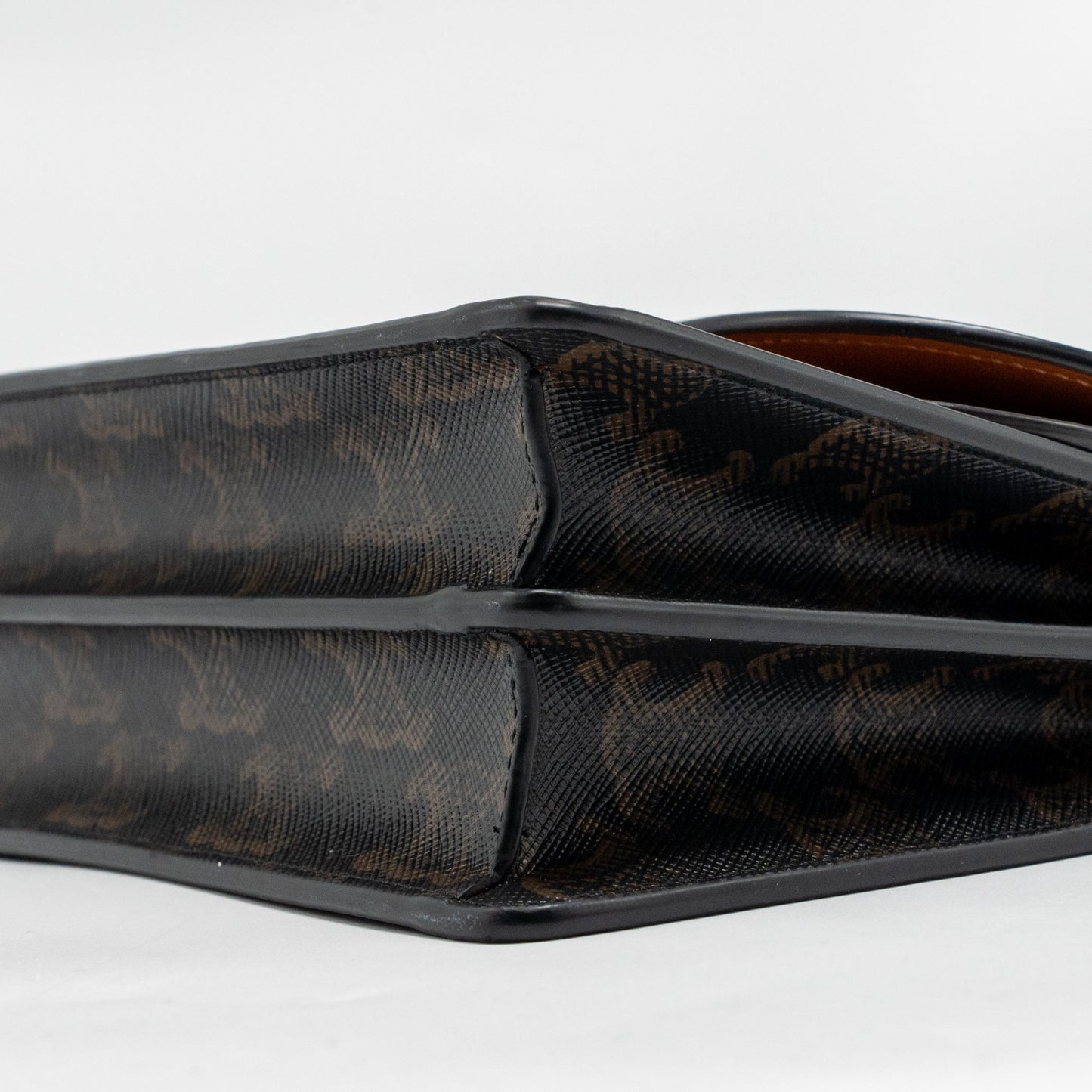 Celine Wallet On Strap Triomphe Canvas / Smooth Lambskin Tan GHW