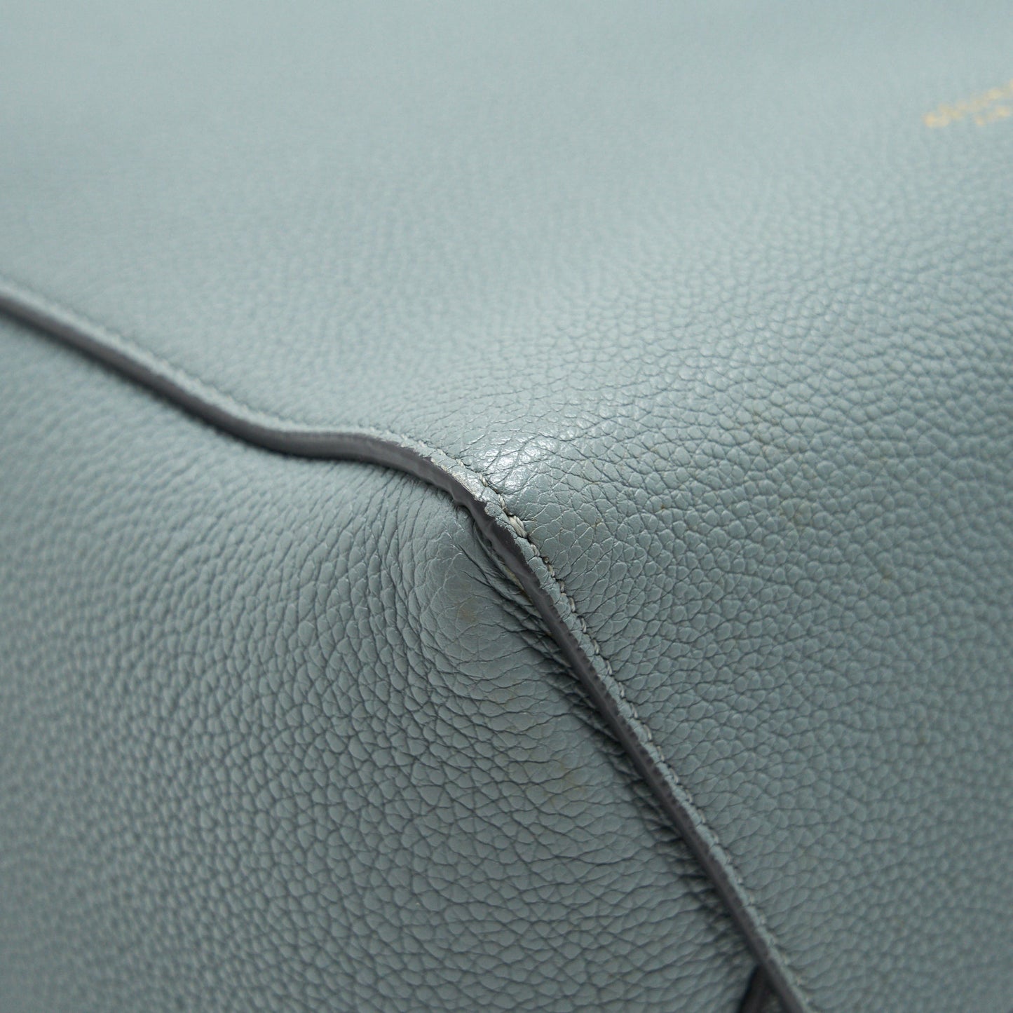CELINE SMALL SANGLE BUCKET BAG IN GREY