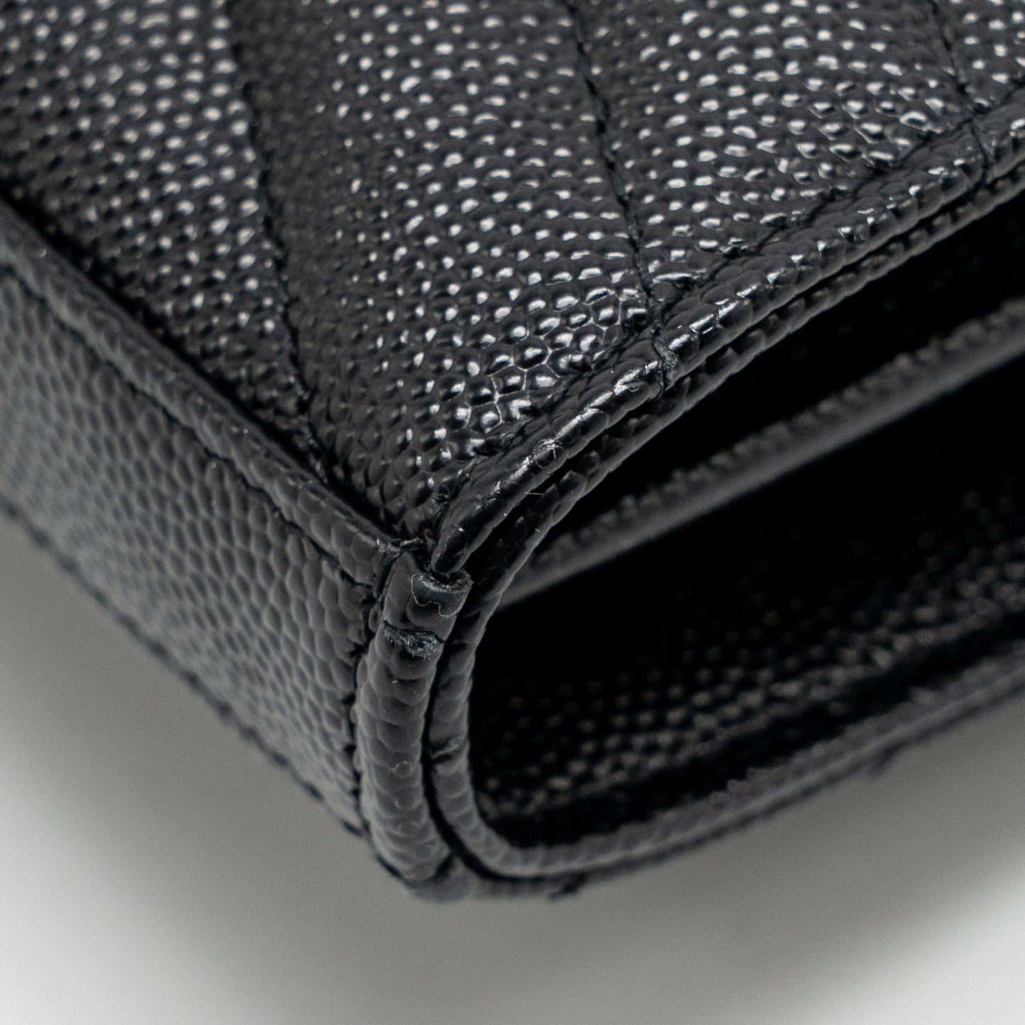 Saint Laurent/YSL Envelope Chain Wallet Calfskin Black SHW