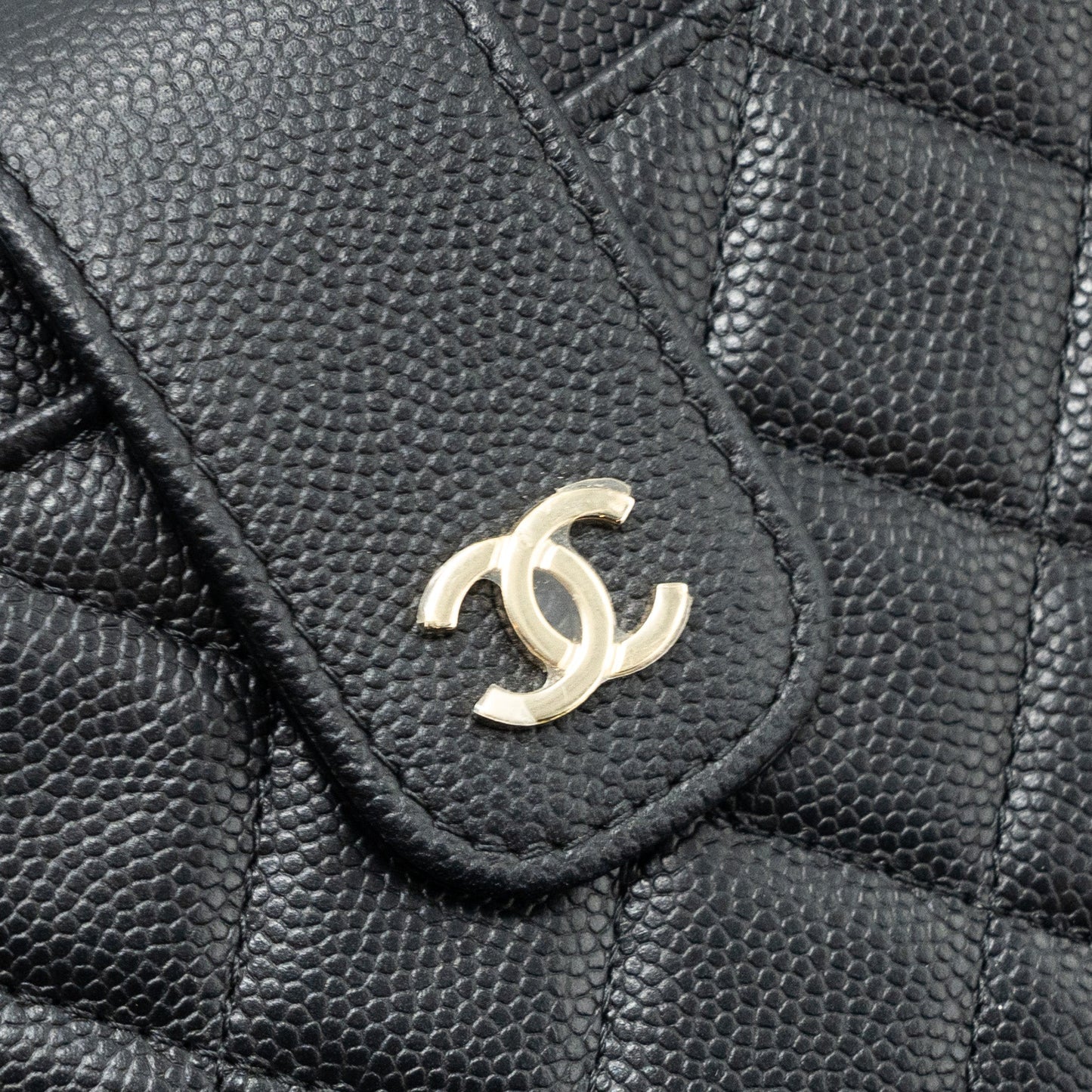 Chanel Clutch Wallet Caviar Black LGHW