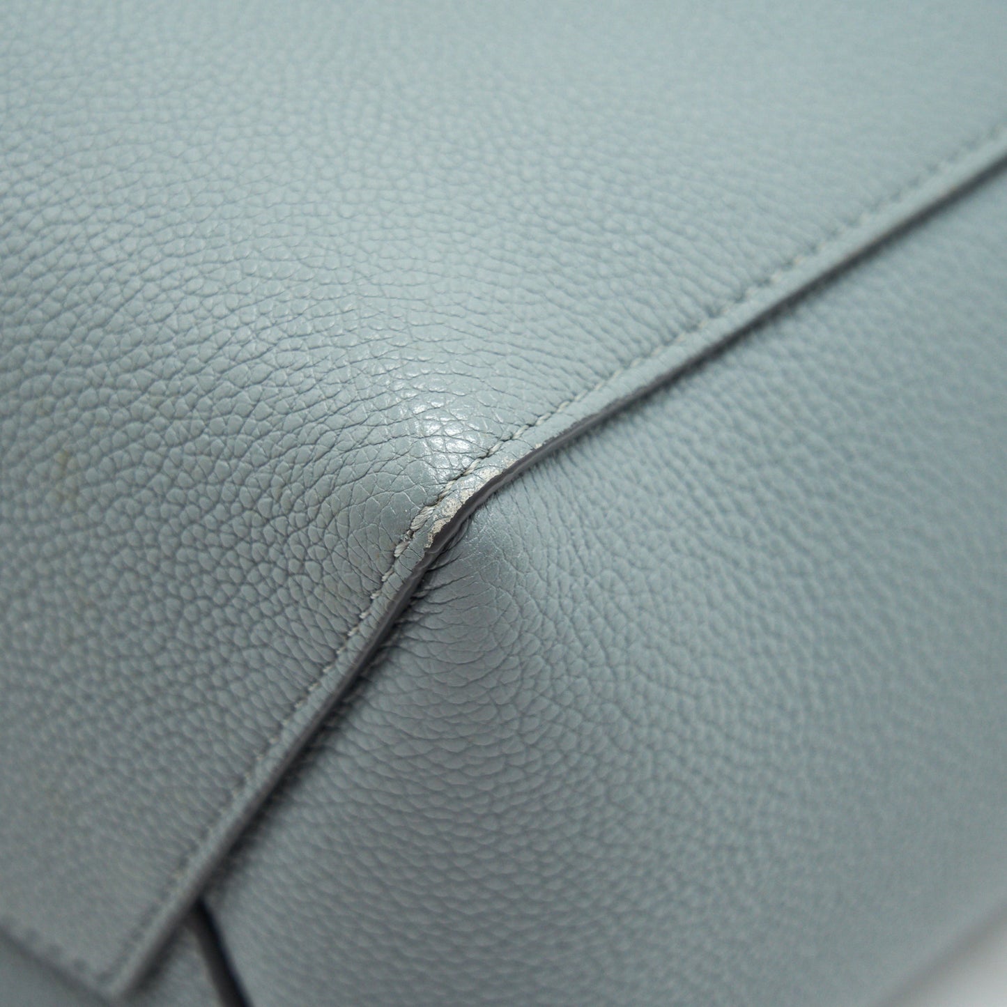 CELINE SMALL SANGLE BUCKET BAG IN GREY