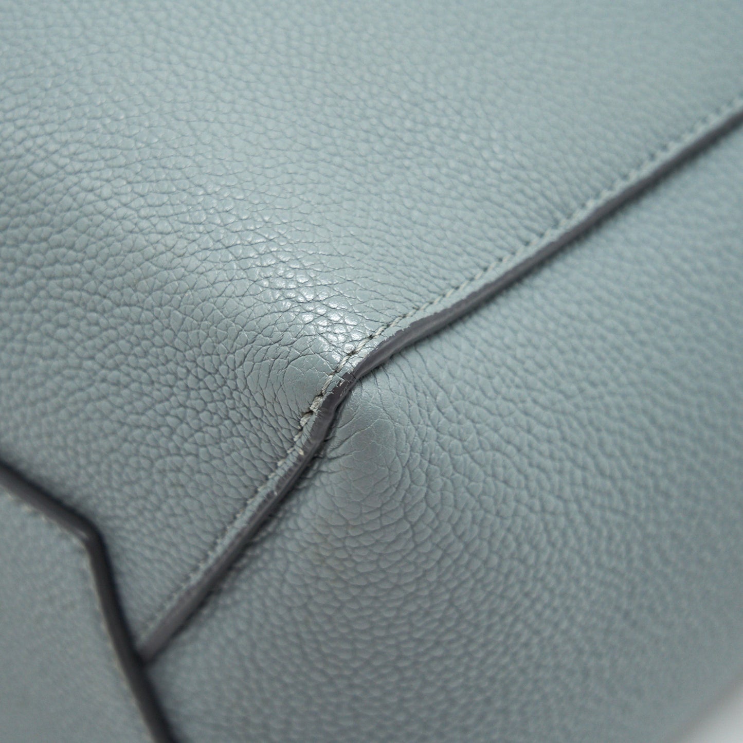 CELINE SMALL SANGLE BUCKET BAG IN GREY