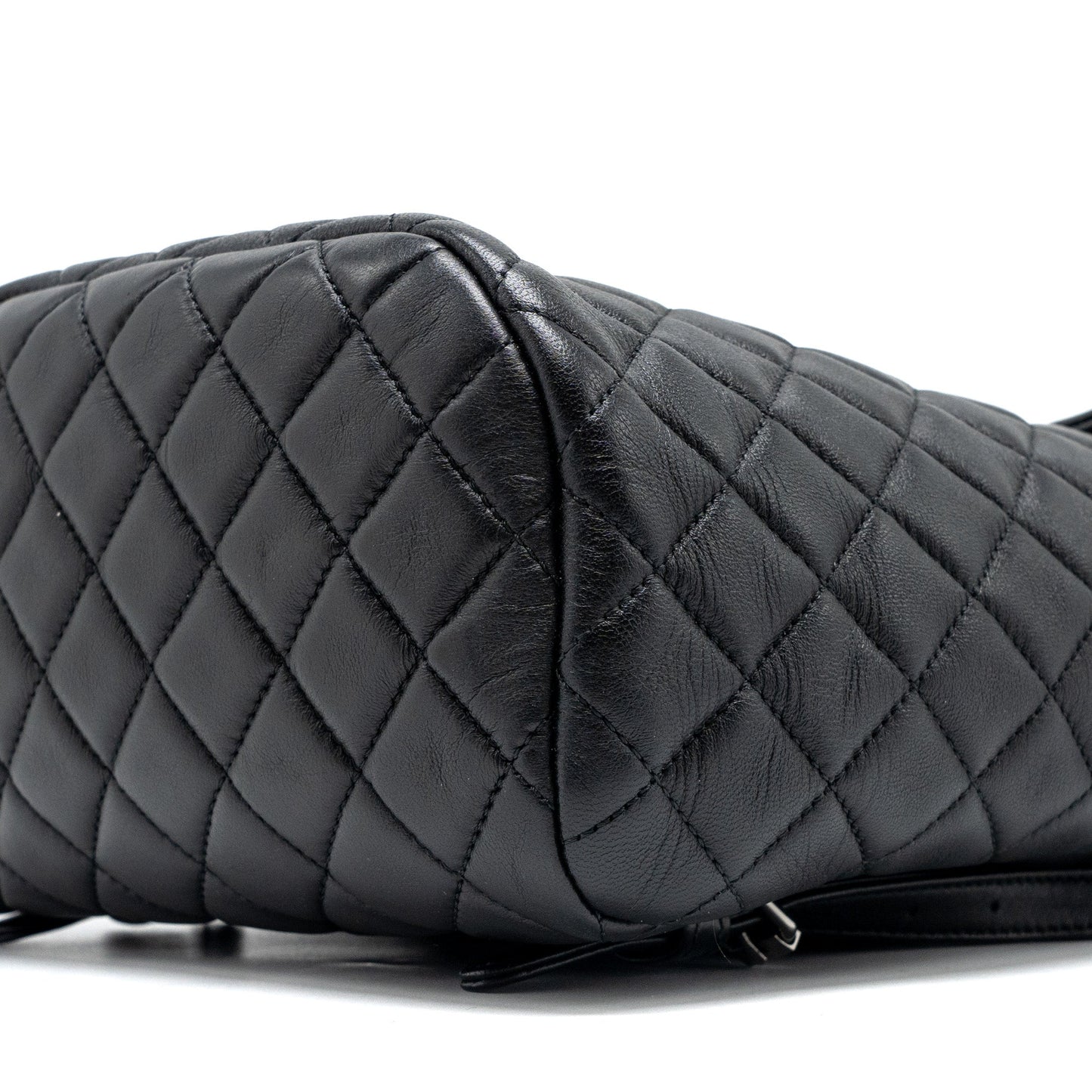 Chanel small urban spirit backpack lambskin black with black hardware