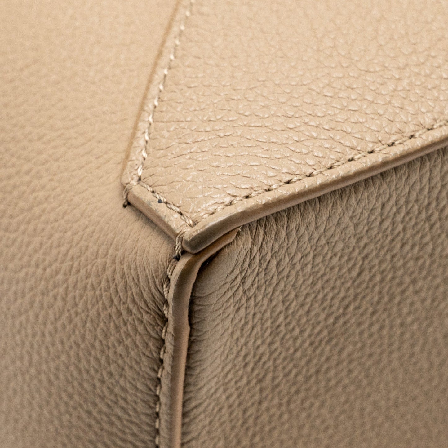 Loewe small puzzle bag grained calfskin sand GHW
