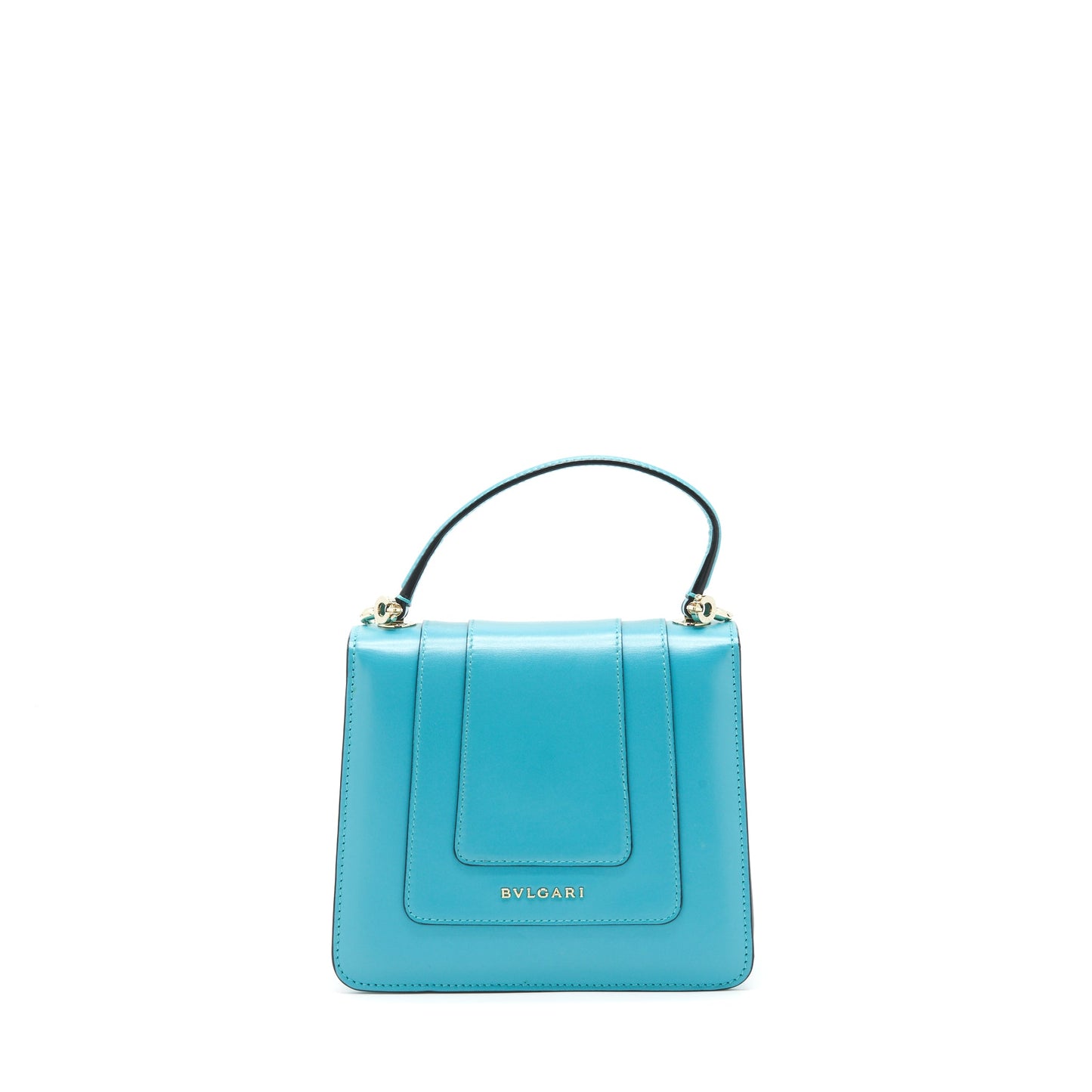 Bvlgari Top Handle Serpenti Bag Blue