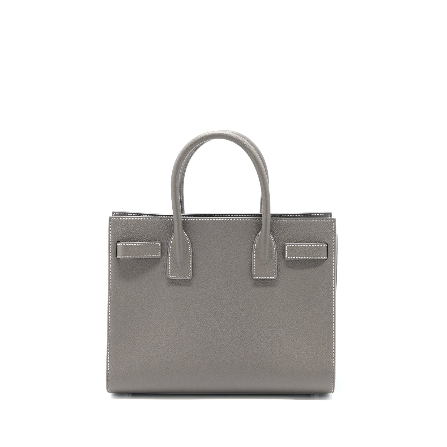 Saint Laurent Baby Sac De Jour Calfskin Grey SHW