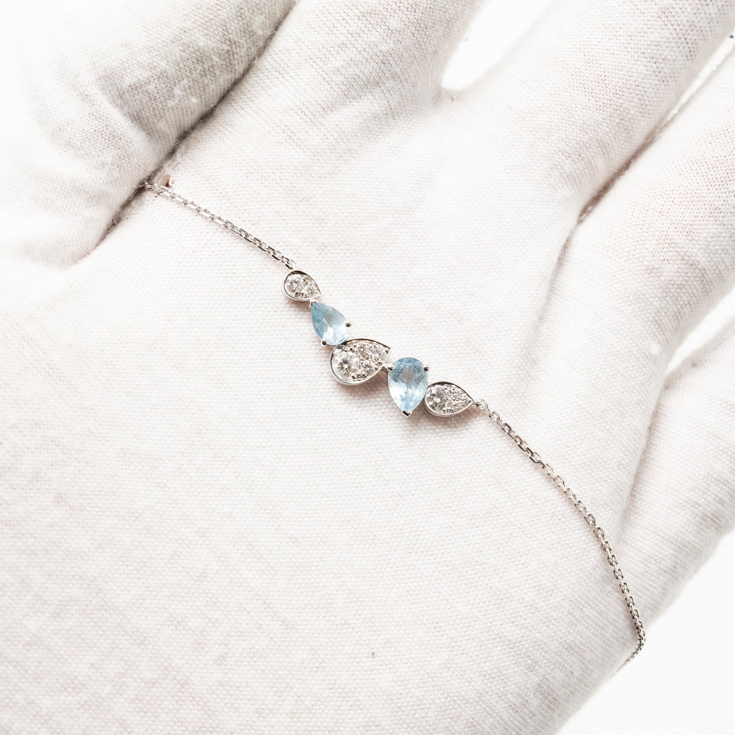 Chaumet Josephine Rinde D’aigrette Necklace White Gold /Aquamarines/Diamonds