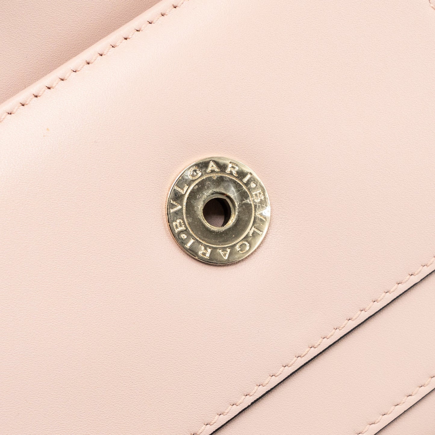 Bvlgari Serpenti Forever Clutch With Chain Calfskin Pink LGHW