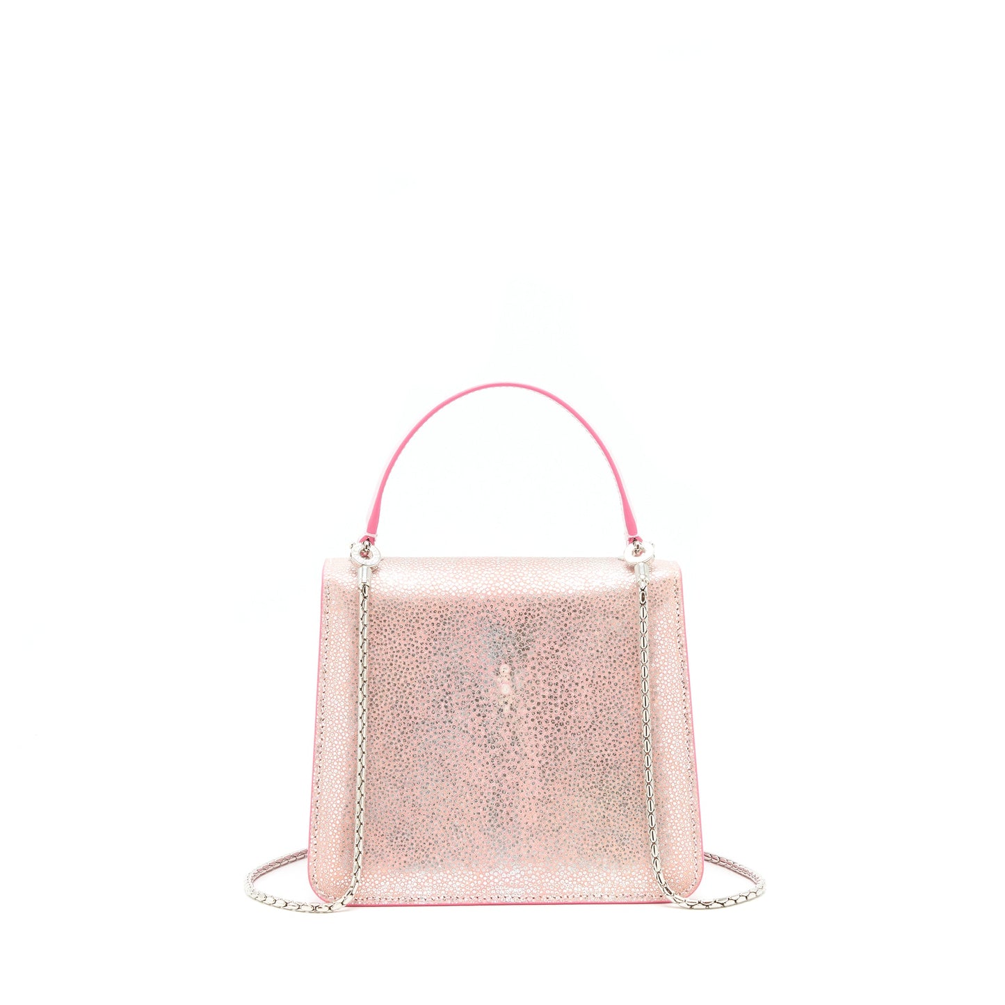 Bvlgari Serpenti Forever Bag Rosa Di Francia Crystal Galuchat