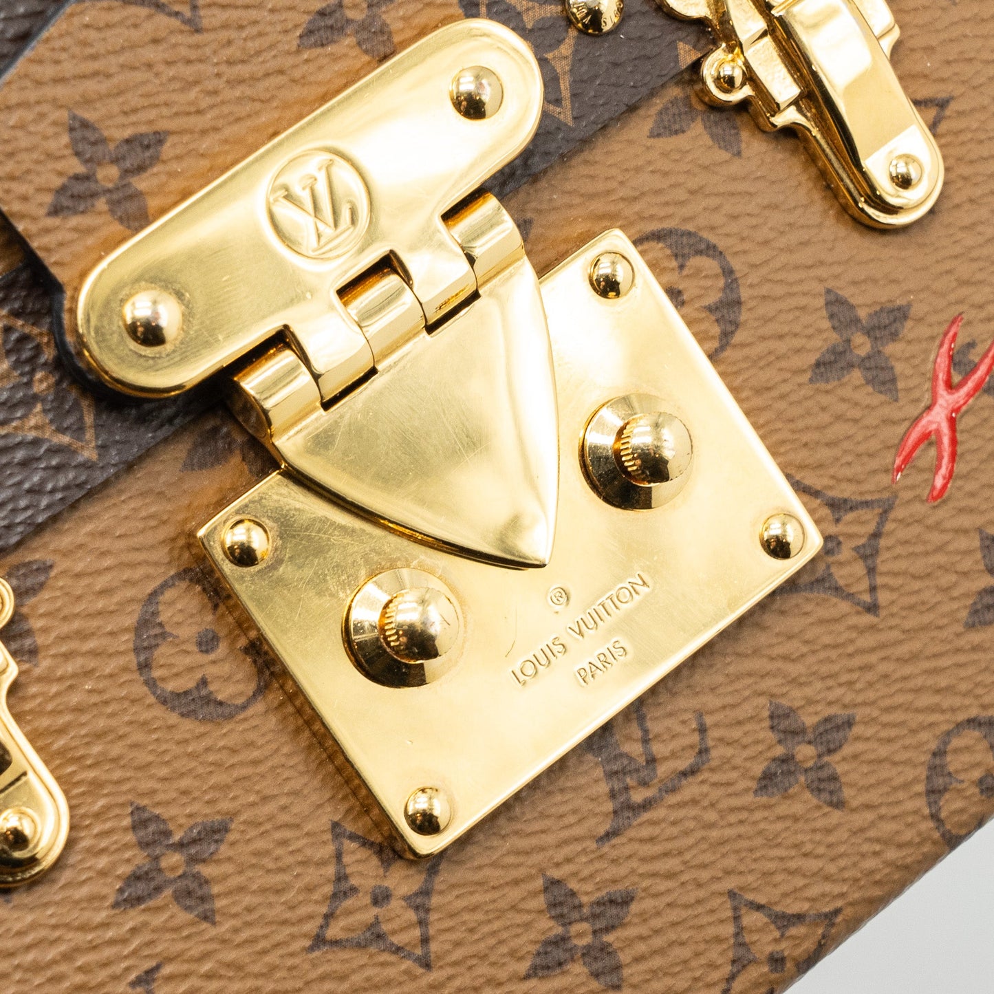 Louis vuitton petite malle monogram reverse canvas GHW