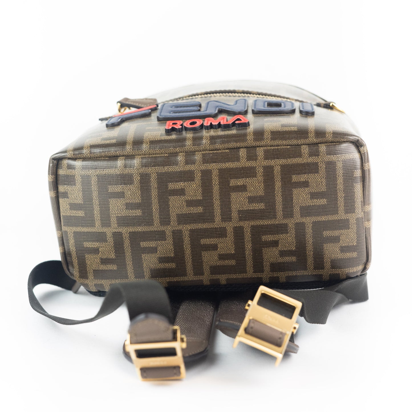 Fendi FF Glazed Fabric Mini Backpack