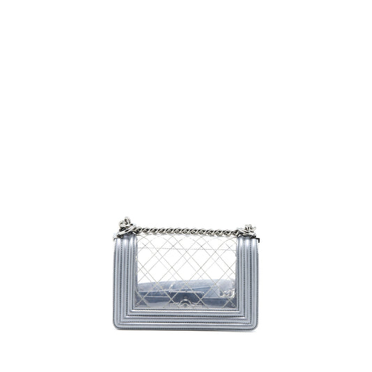 Chanel Small Boy PVC/Lambskin Silver SHW