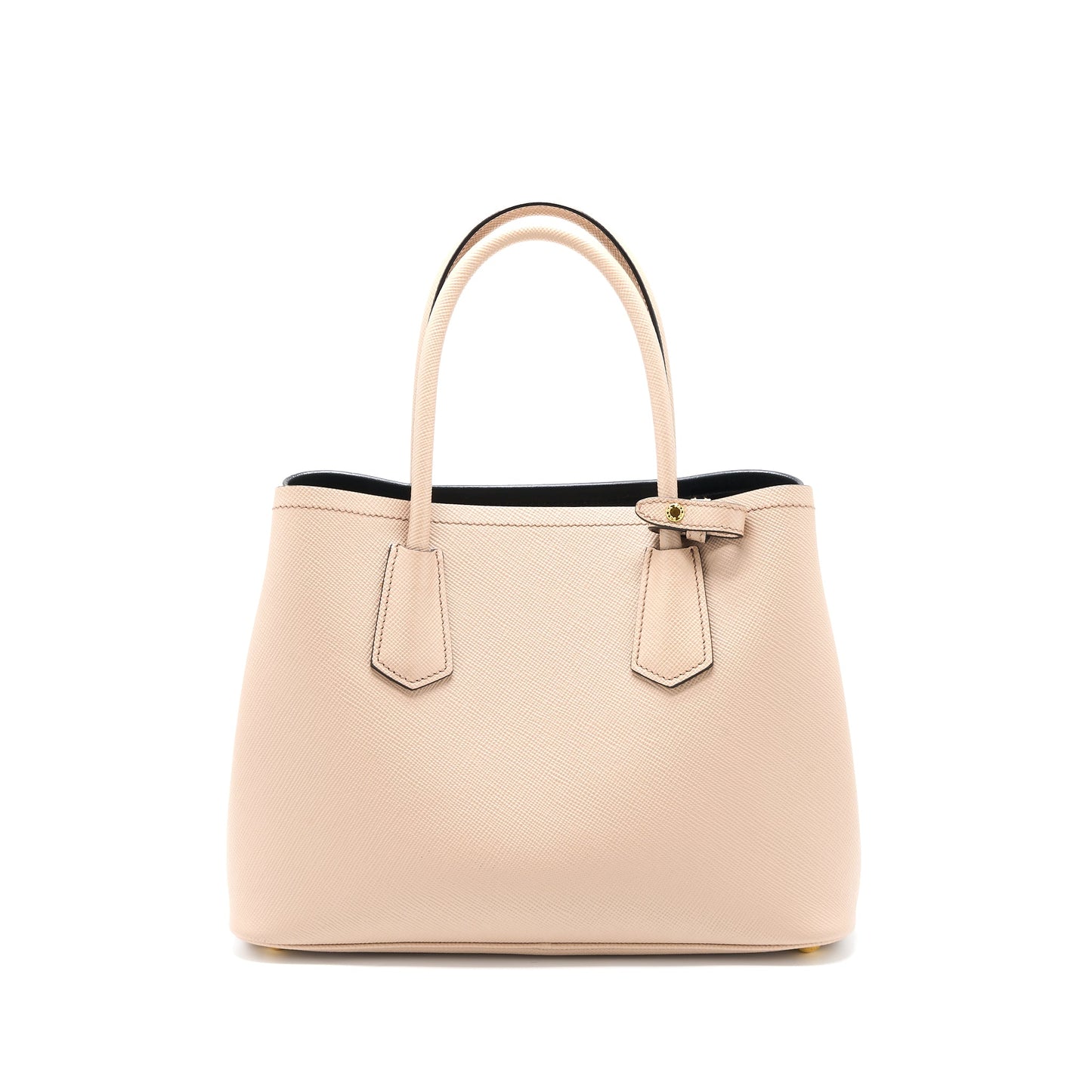 Prada Saffiano Cuir Tote Bag Calfskin Cammeo/Nero GHW
