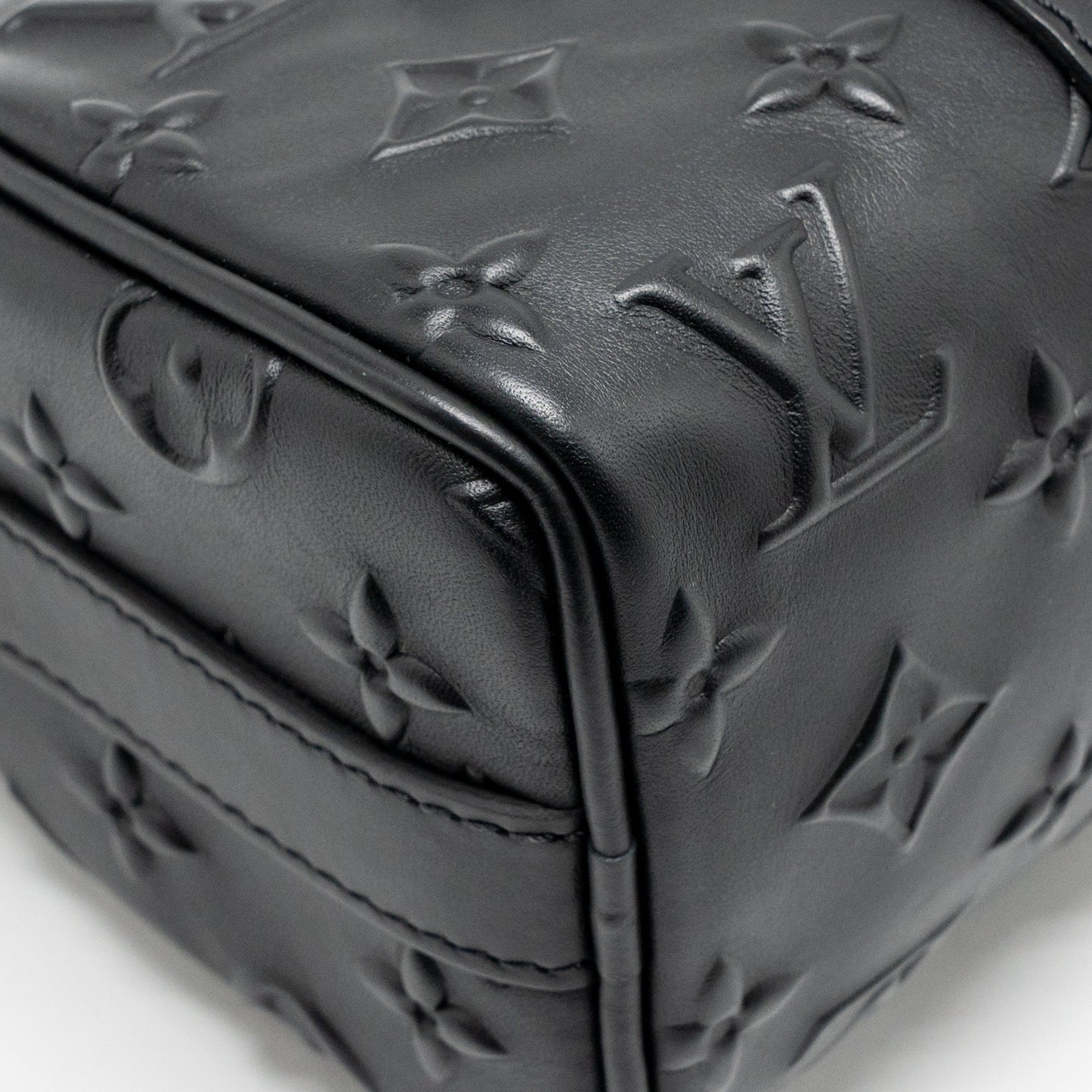 Louis Vuitton Keepall XS Monogram Seal Cowhide Leather So Black