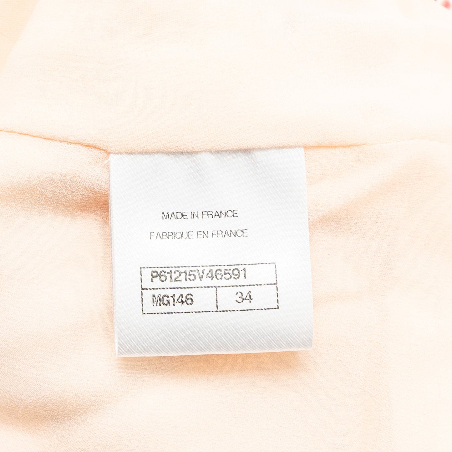 Chanel Size 34 Jacket Cotton Tweed Pink/White/Multicolour