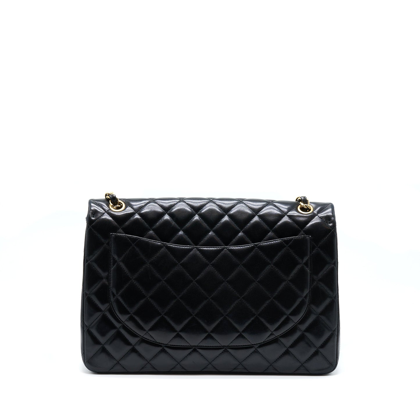Chanel Maxi Classic Flap Bag Lambskin Black GHW