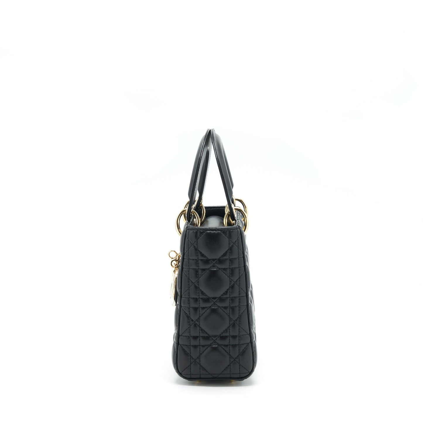 Luxury Dior Lady Luxury Dior Small My ABC Bag Lambskin Black LGHW