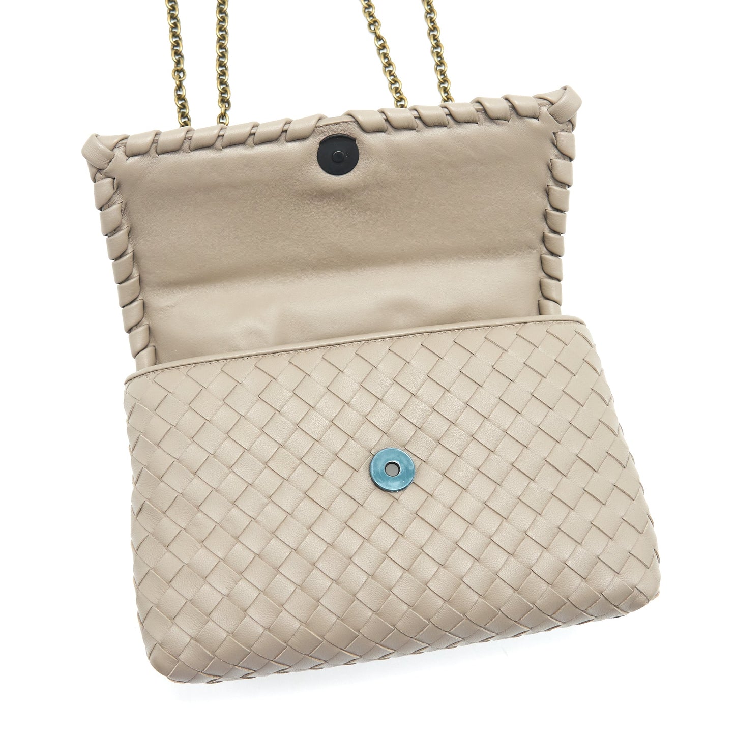 Bottega Veneta Baby Olympia Bag Grey GHW
