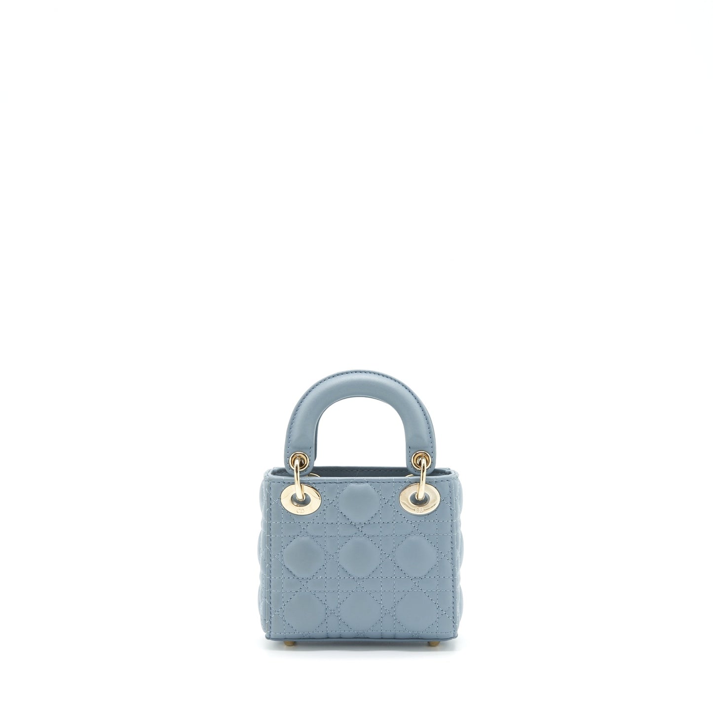 Luxury Dior Micro Lady Luxury Dior Bag Cannage Lambskin Cloud Blue LGHW