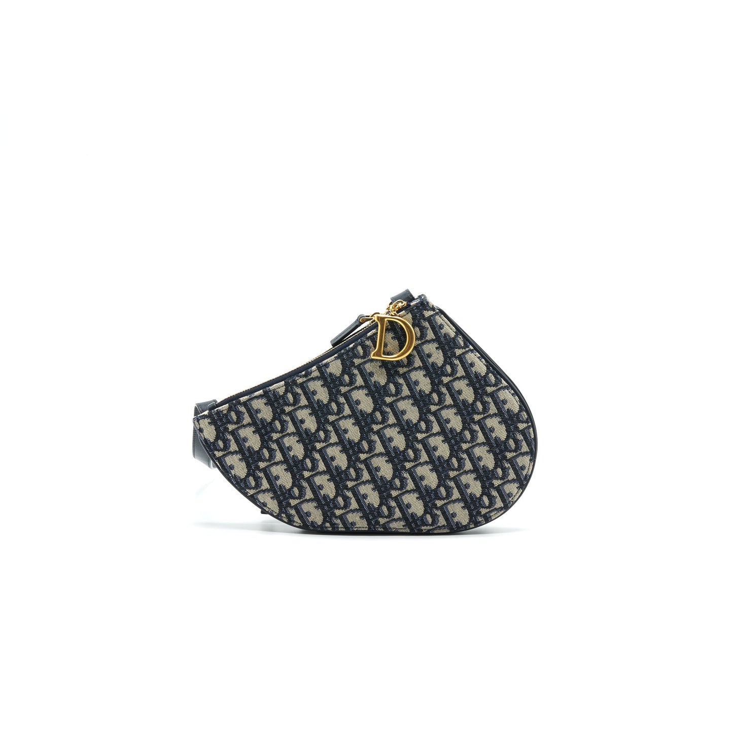 Christian Luxury Dior Saddle Pouch Navy