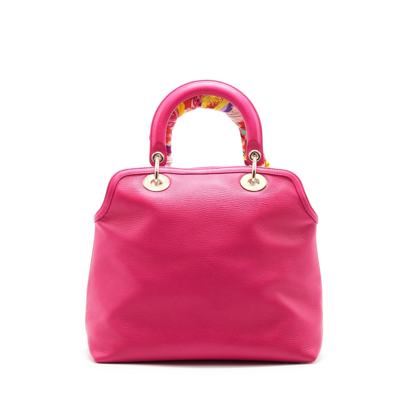 Christian Luxury Dior Granville Bag in Hot pink Leather GHW