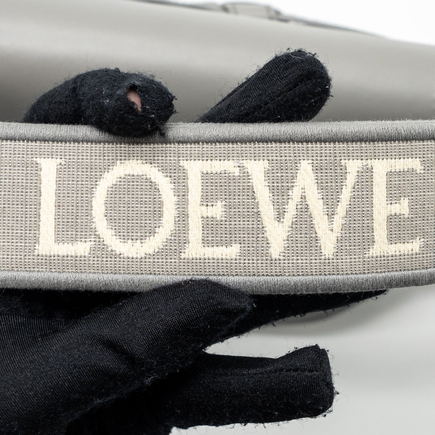 Loewe Mini Gate Dual Bag Calfskin Pearl Grey SHW
