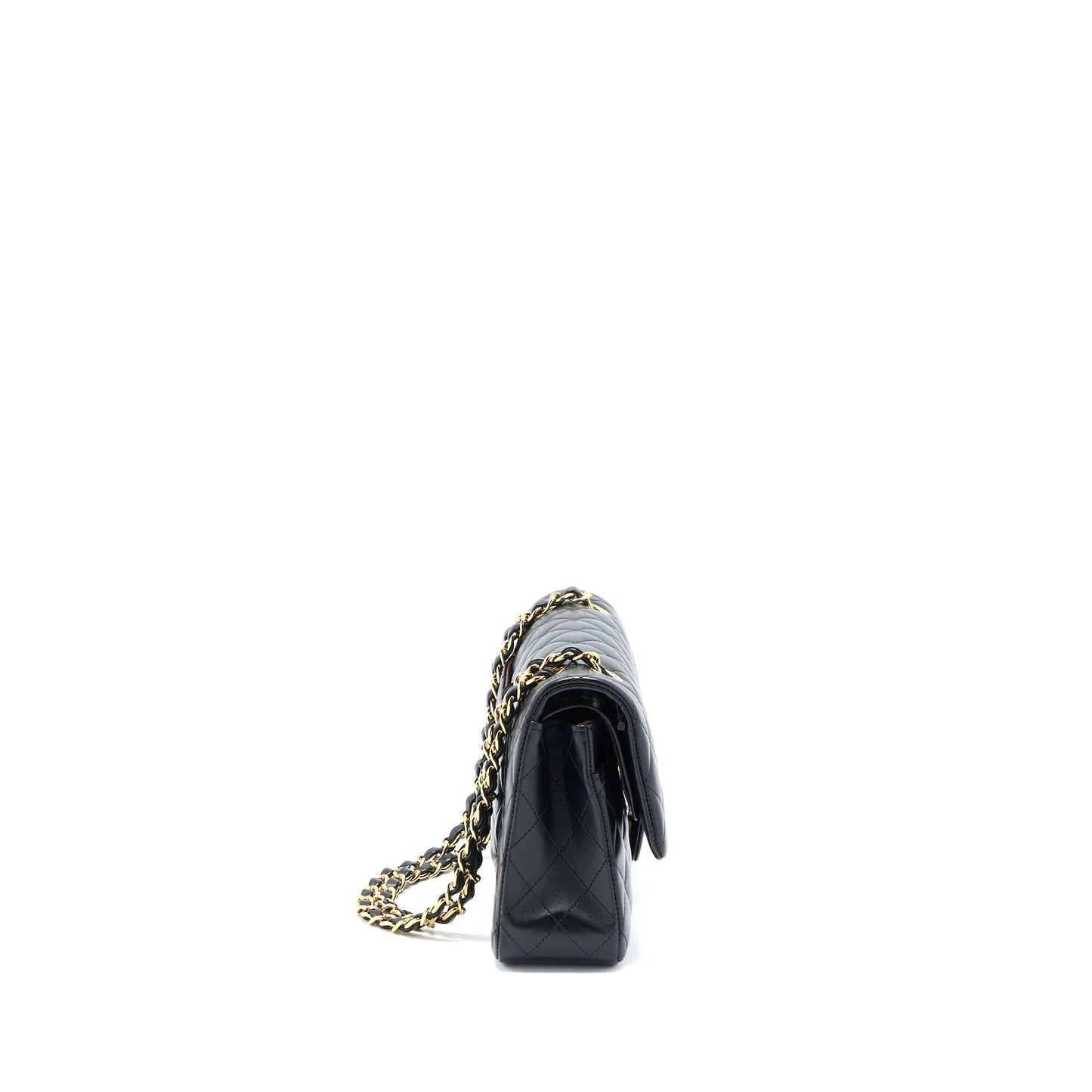 Chanel Medium Classic Double Flap Bag Lambskin Black GHW