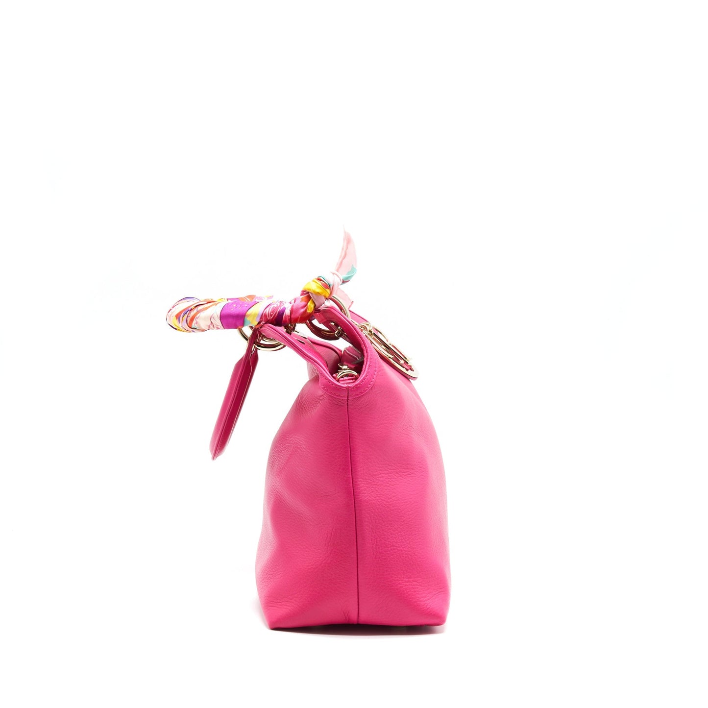 Christian Luxury Dior Granville Bag in Hot pink Leather GHW