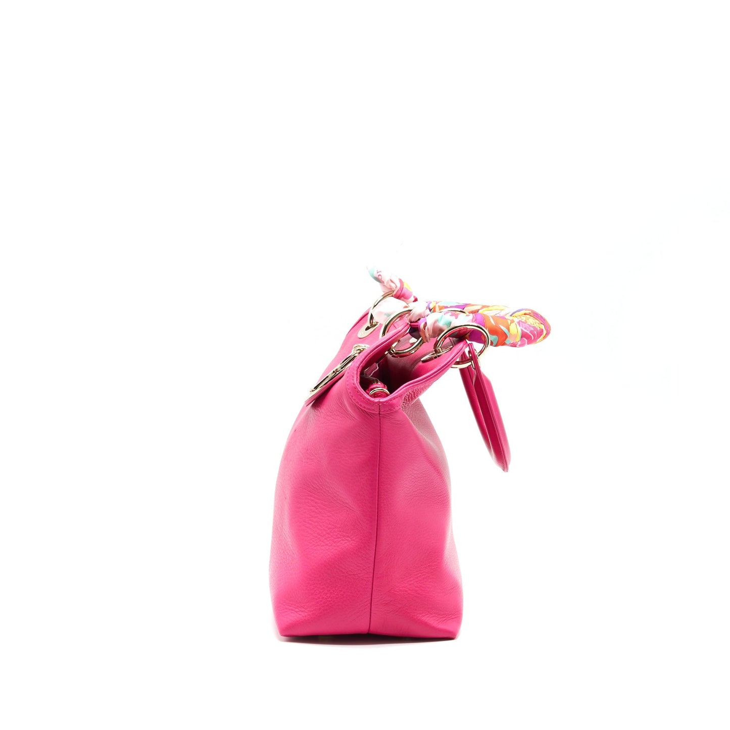 Christian Luxury Dior Granville Bag in Hot pink Leather GHW
