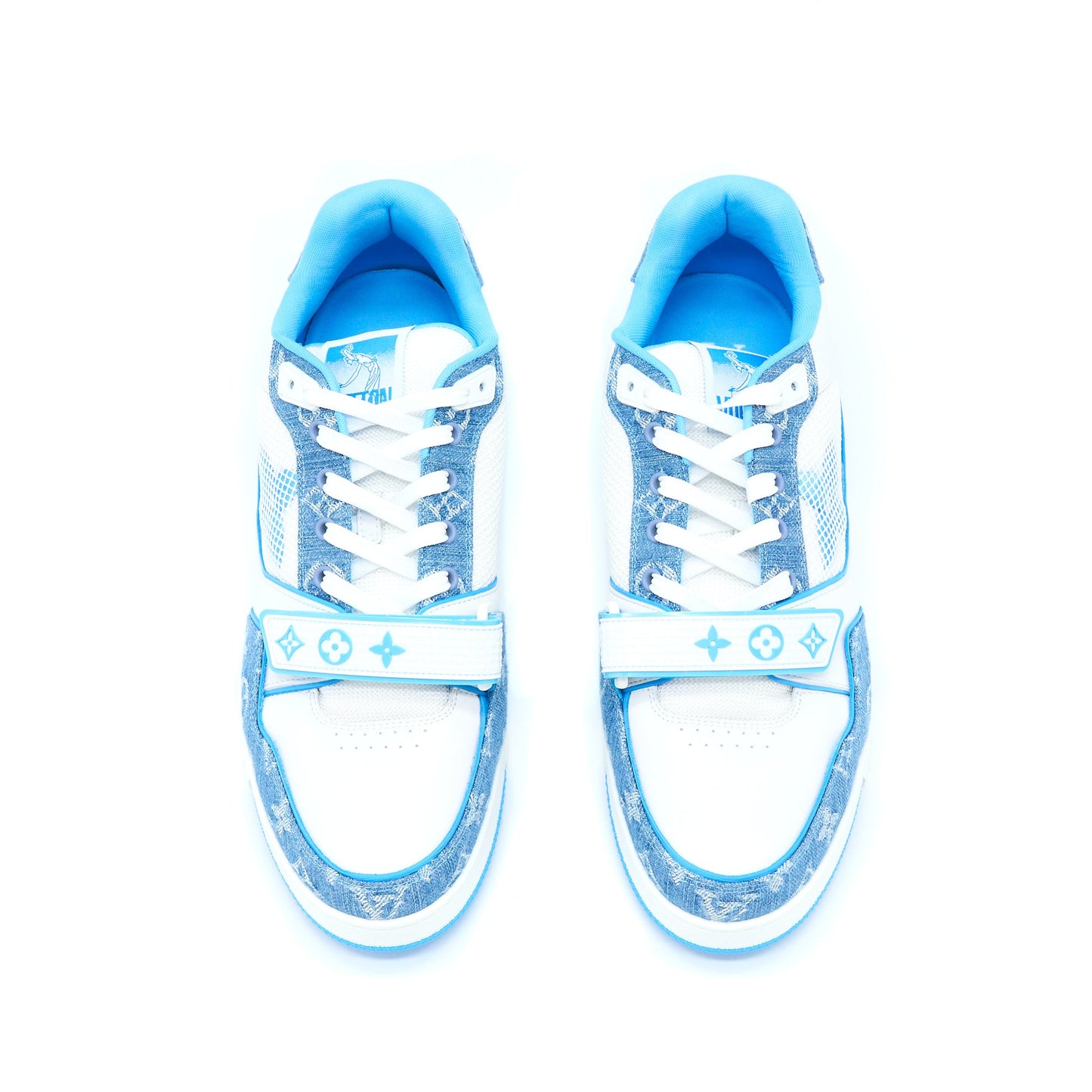 Louis Vuitton Size 10 Trainer Limited Edition Denim Light Blue