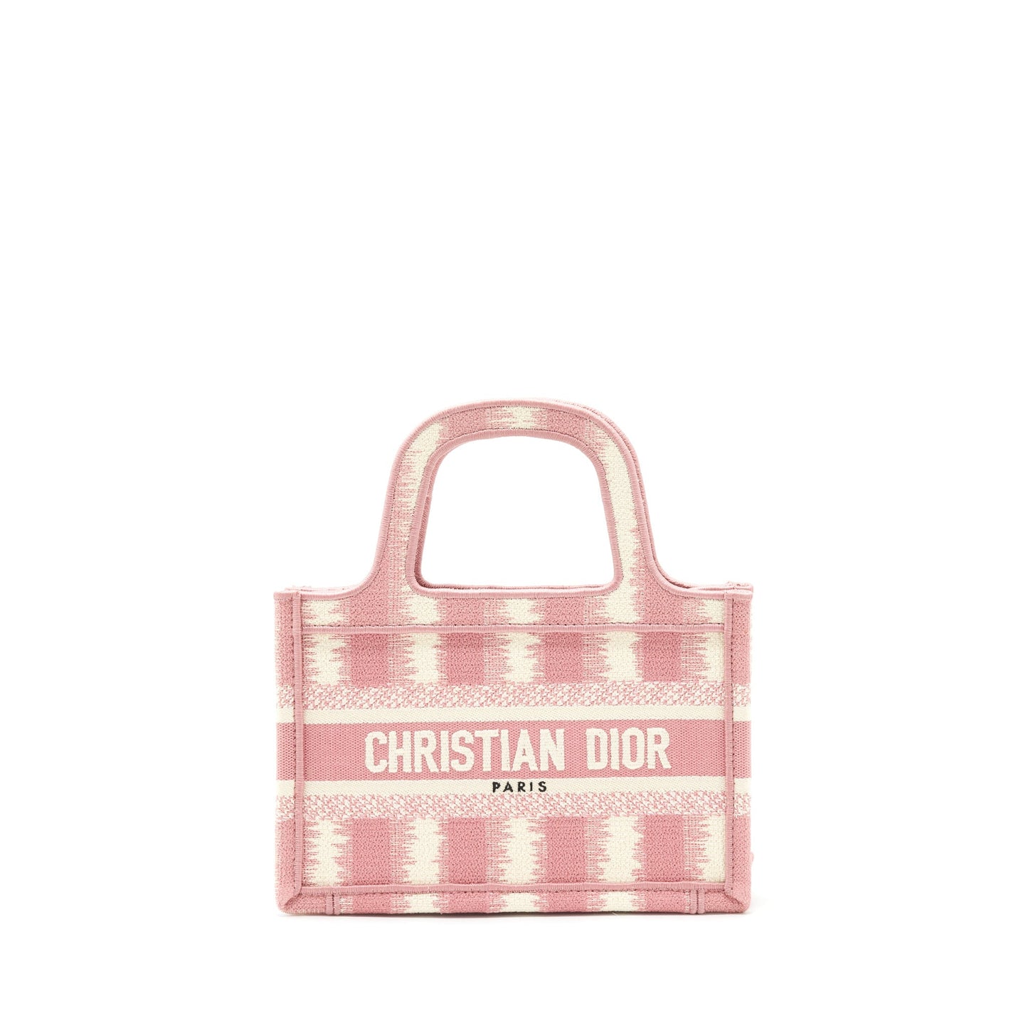 Luxury Dior Book Tote Mini Bag Pink/White