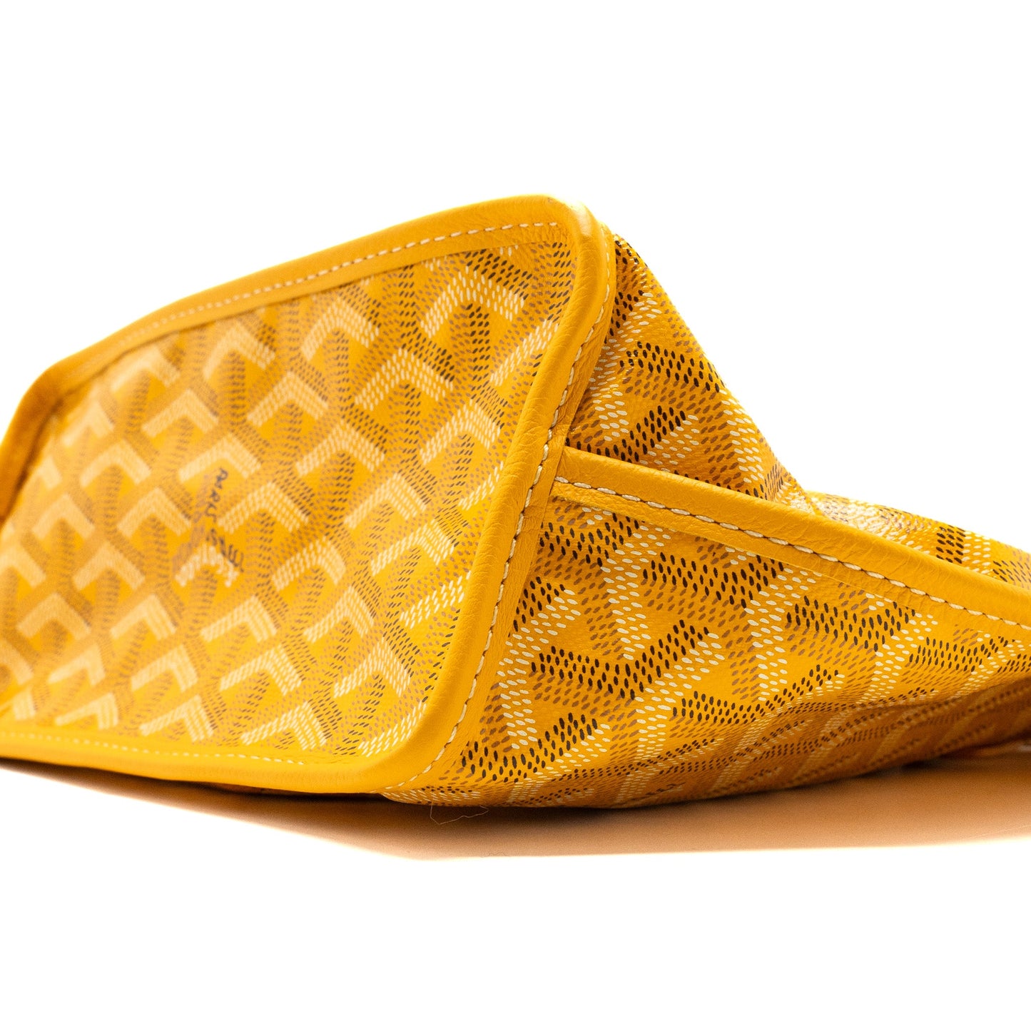Goyard mini Anjou tote bag canvas / calfskin yellow SHW
