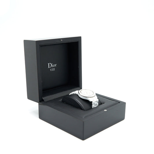 Christian Luxury Dior VIII White Dial Automatic Diamonds Circle Watch CD1245E3C003