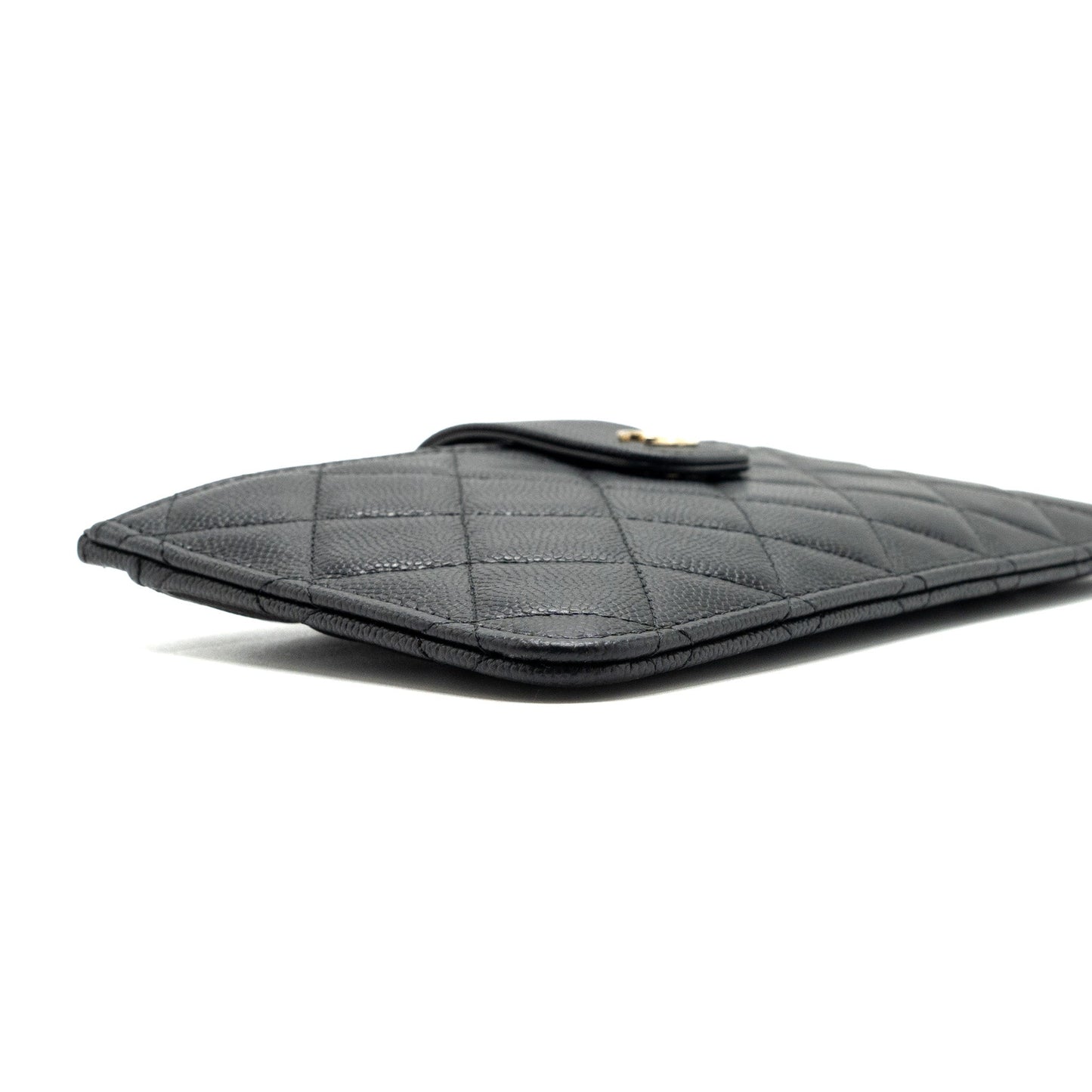 Chanel Clutch Wallet Caviar Black LGHW