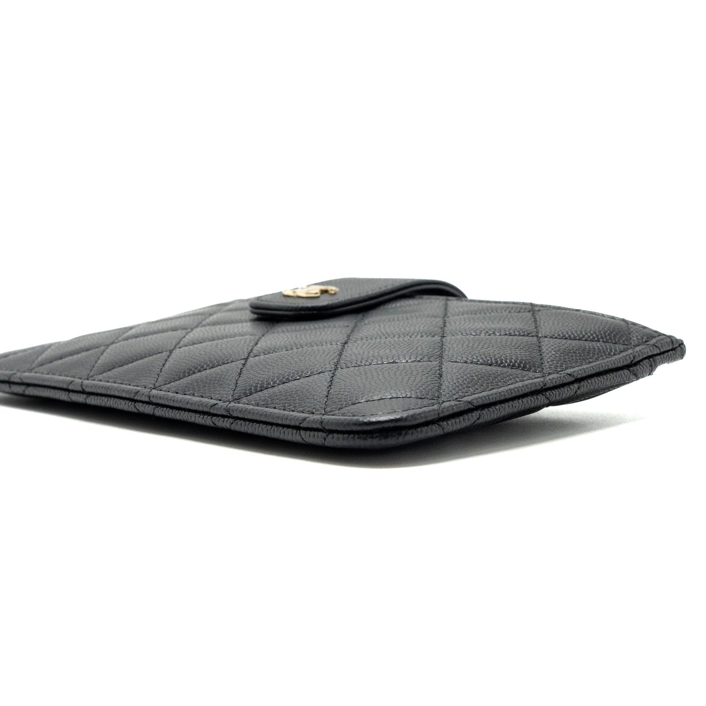 Chanel Clutch Wallet Caviar Black LGHW