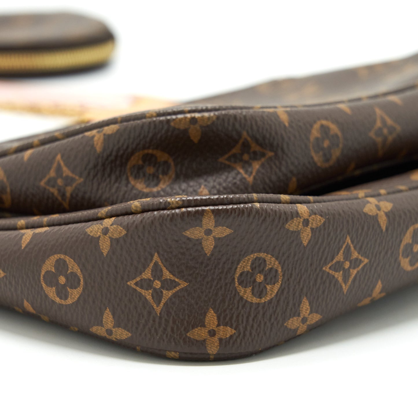 Louis Vuitton Multi Pochette Accessories Pink Strap Monogram Canvas GHW