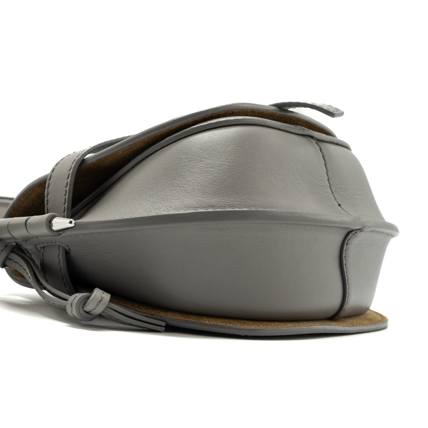 Loewe Mini Gate Dual Bag Calfskin Pearl Grey SHW