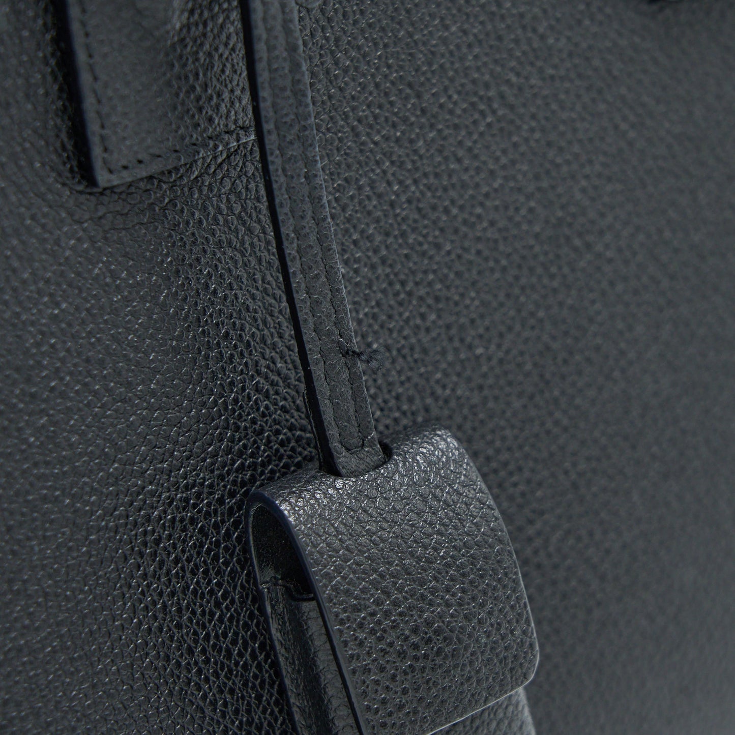 Saint Laurent Baby Sac De Jour Grained Calfskin Black SHW