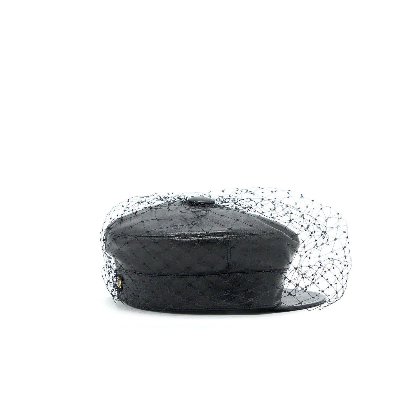 Luxury Dior Size 58 Paris Revolution Cap with Veil Back